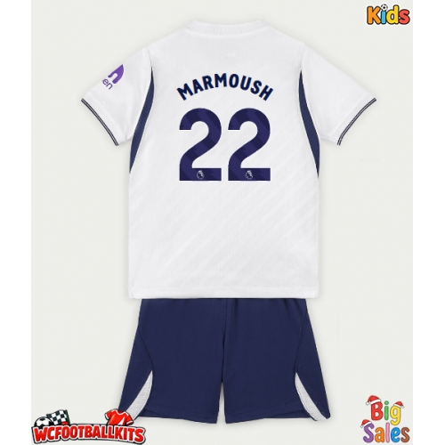 Tottenham Hotspur Omar Marmoush #22 Replica Home Stadium Kit for Kids 2026-27 Short Sleeve (+ pants)